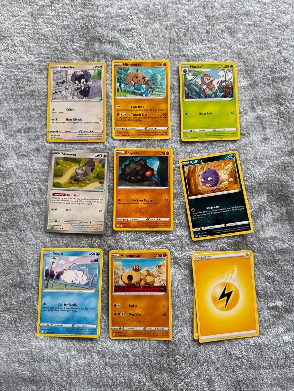 Pokemon TCG Lot 113 Cards Mixed Sets Commons Uncommons Trainers Energy